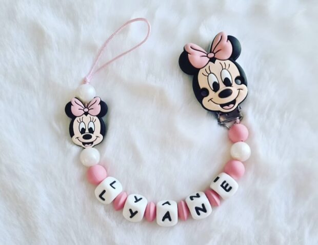 Attache Tétine Personnalisée Minnie